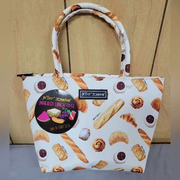 Betsey Johnson Handbags - Betsey Johnson Love At First Bite Insulated Lunch Tote